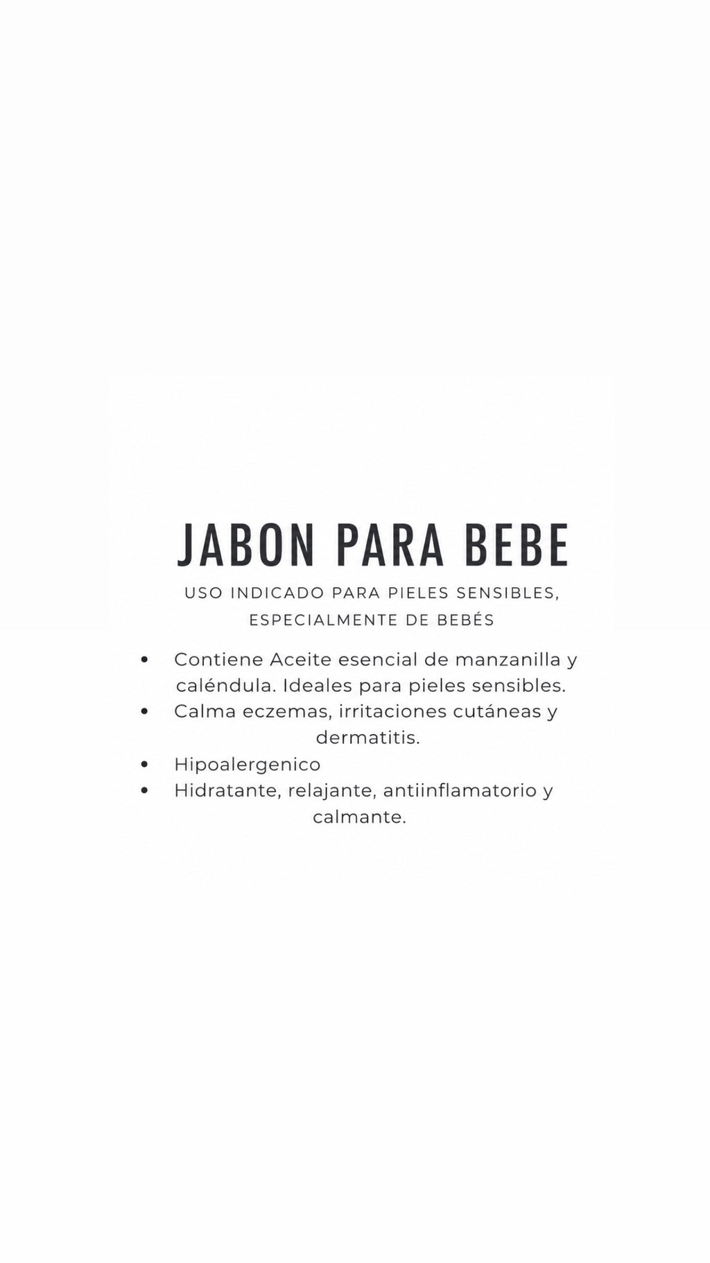 JABÓN PARA BEBÉ