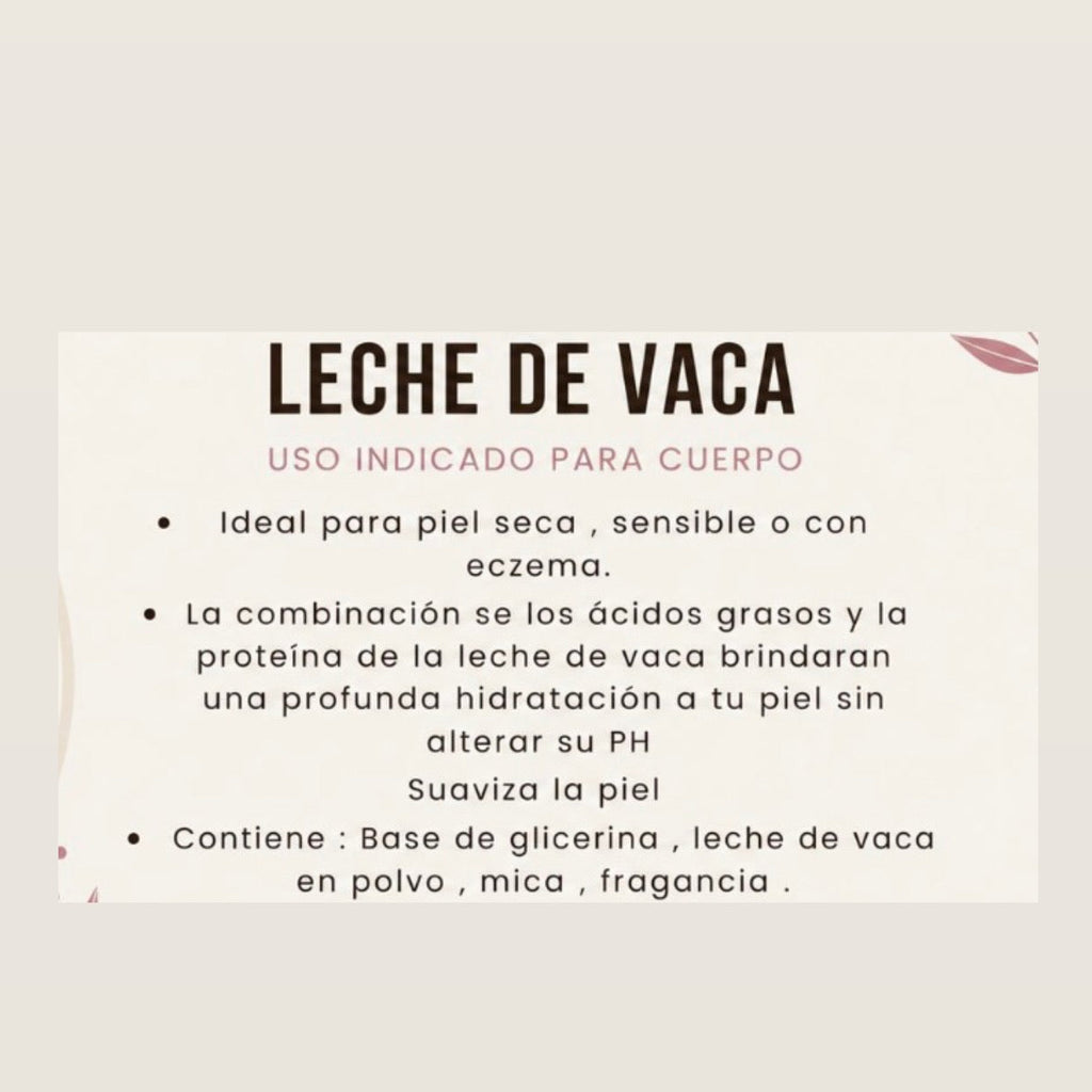 JABÓN LECHE DE VACA