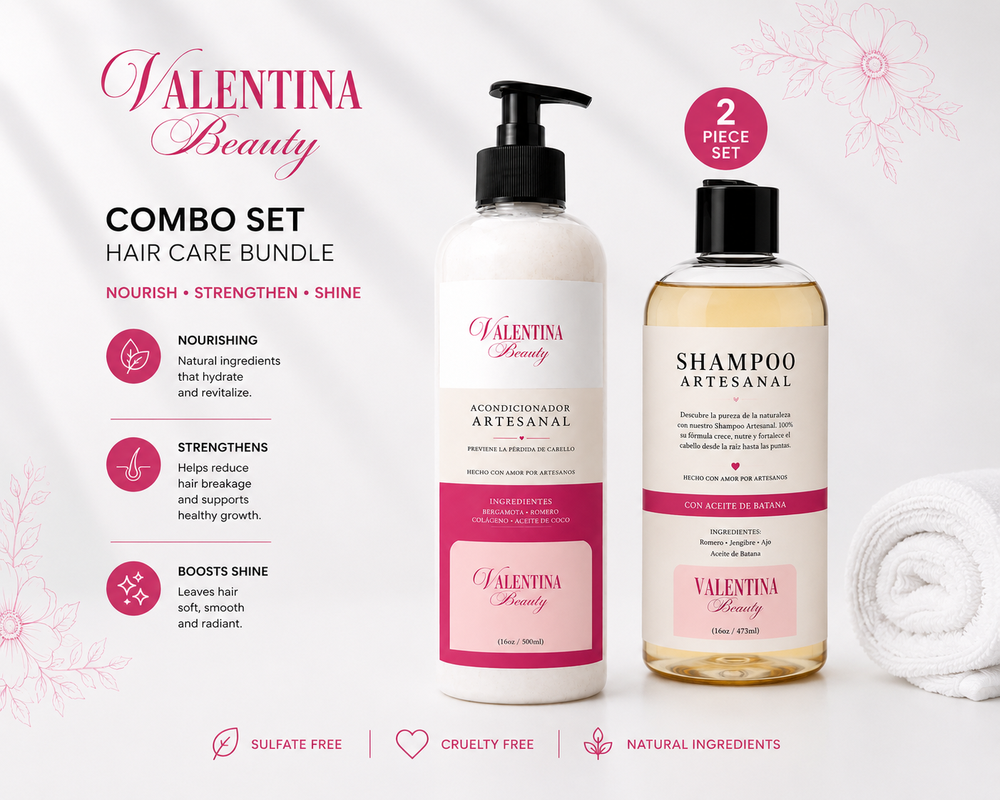 COMBO SET SHAMPOO & ACONDICIONADOR